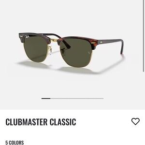 Ray-Ban Clubmaster Classic Black and Brown Sunglasses